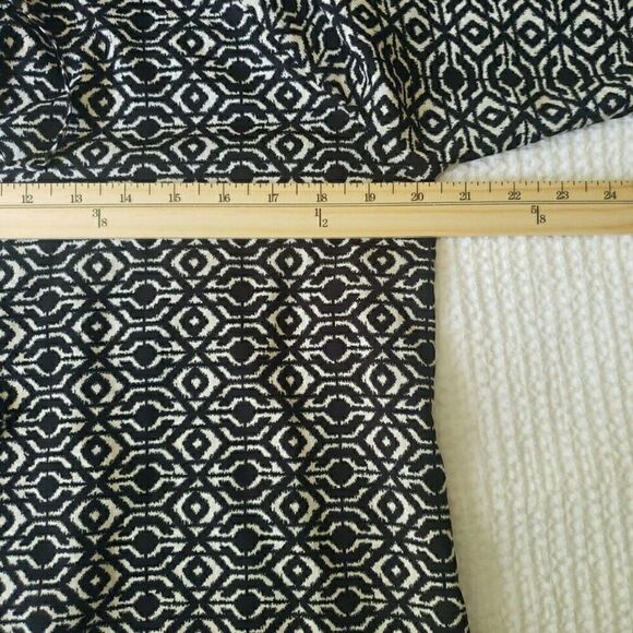 Rock & Roll Cowgirl Black White Geometric Long Sleeves Dress Southwestern Size L - Picture 10 of 10
